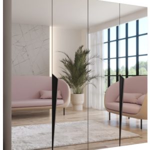 Szafa uchylna z lustrem PIANO 3 200 wys 202 cm Kaszmir + u Czarny 790957 Szafa uchylna z lustrem PIANO 3 200 wys 202 cm Kaszmir + u Czarny 790957