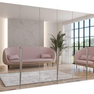 Szafa uchylna z lustrem PIANO 3 300 (3X100) wys 202 cm Biały + u Kaszmir 790978 Szafa uchylna z lustrem PIANO 3 300 (3X100) wys 202 cm Biały + u Kaszmir 790978