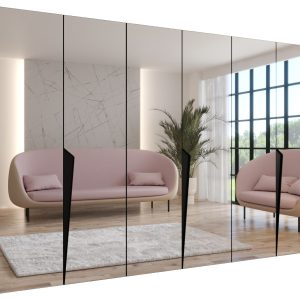 Szafa uchylna z lustrem PIANO 3 300 (3X100) wys 202 cm Czarny + u Czarny 791125 Szafa uchylna z lustrem PIANO 3 300 (3X100) wys 202 cm Czarny + u Czarny 791125