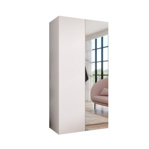Szafa uchylna z lustrem SANDI 2 100 wys 202 cm Biały + u Czarny 791157 Szafa uchylna z lustrem SANDI 2 100 wys 202 cm Biały + u Czarny 791157