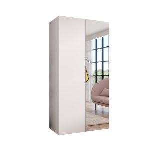 Szafa uchylna z lustrem SANDI 2 100 wys 202 cm Biały + u Złoty 791221 Szafa uchylna z lustrem SANDI 2 100 wys 202 cm Biały + u Złoty 791221