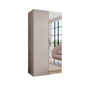 Szafa uchylna z lustrem SANDI 2 100 wys 202 cm Kaszmir + u Kaszmir 791007