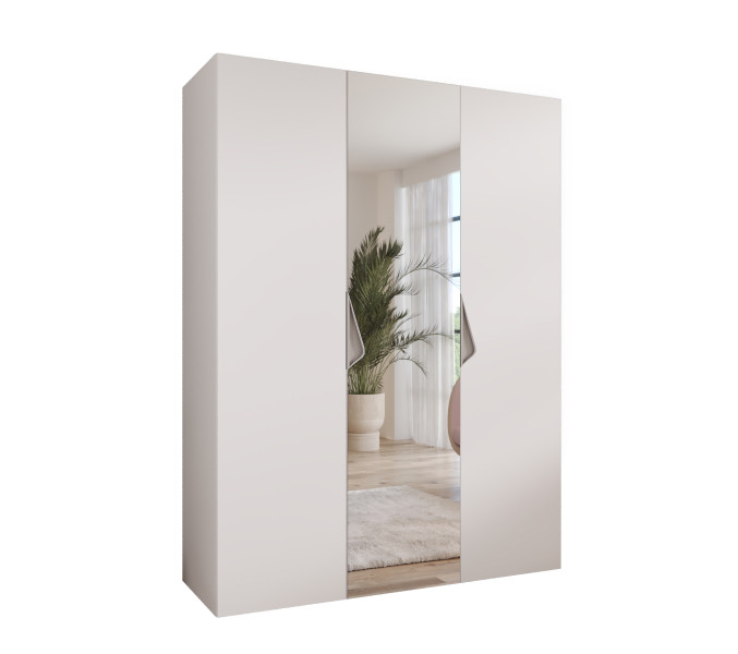 Szafa uchylna z lustrem SANDI 2 150 wys 202 cm Biały + u Kaszmir 790860
