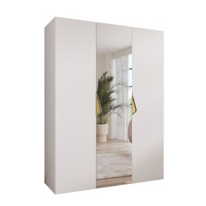Szafa uchylna z lustrem SANDI 2 150 wys 202 cm Biały + u Złoty 791182