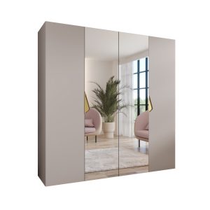 Szafa uchylna z lustrem SANDI 2 200 wys 202 cm Kaszmir + u Złoty 790694