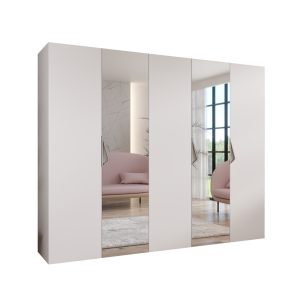 Szafa uchylna z lustrem SANDI 2 250 wys 202 cm Biały + u Kaszmir 790936
