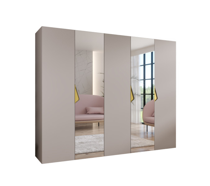 Szafa uchylna z lustrem SANDI 2 250 wys 202 cm Kaszmir + u Złoty 790966