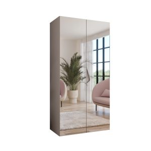 Szafa uchylna z lustrem SANDI 3 100 wys 202 cm Kaszmir + u Kaszmir 791074