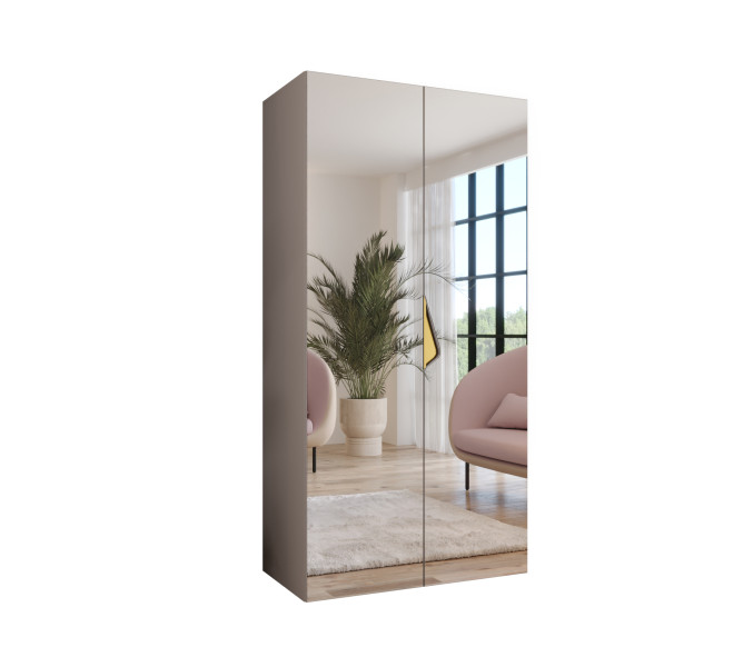 Szafa uchylna z lustrem SANDI 3 100 wys 202 cm Kaszmir + u Złoty 791012