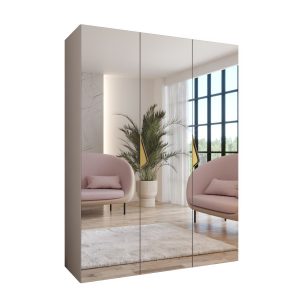 Szafa uchylna z lustrem SANDI 3 150 wys 202 cm Kaszmir + u Złoty 790913