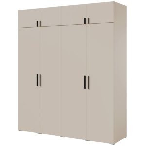 Szafa uchylna z nadstawką Napoli 4D 200 Kaszmir 785141 Szafa uchylna z nadstawką Napoli 4D 200 Kaszmir 785141