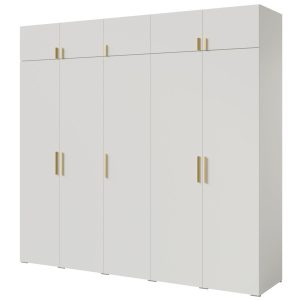 Szafa uchylna z nadstawką Napoli 5D 250 Biała 785176 Szafa uchylna z nadstawką Napoli 5D 250 Biała 785176