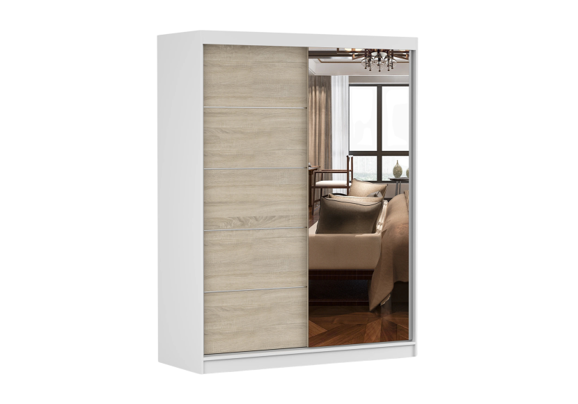 Szafa Vista 05 Biały mat/Dąb sonoma 150 cm 990420