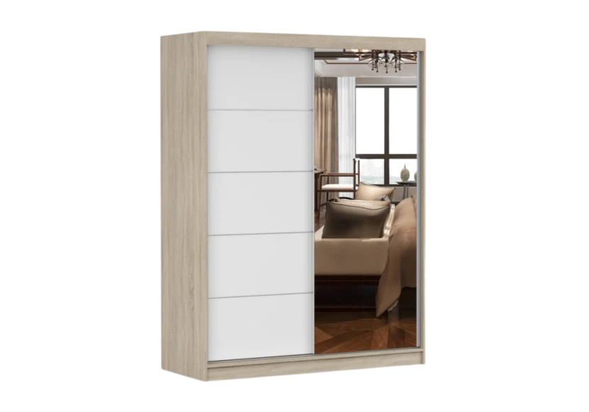 Szafa Vista 05 Dąb sonoma/Biały mat 150 cm 990419