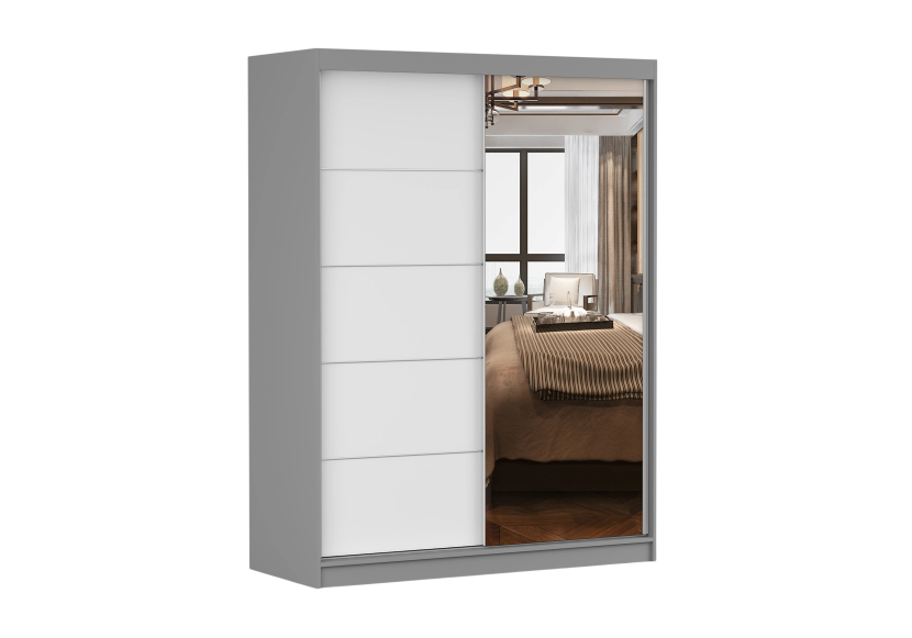 Szafa Vista 05 Szary mat/Biały mat 150 cm 990418