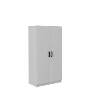 Szafa z 2 drzwiami i półkami 80 cm biurowa MULL szara 1101959 Szafa z 2 drzwiami i półkami 80 cm biurowa MULL szara 1101959
