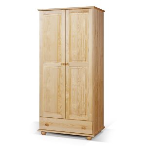 Szafa z drążkiem drewniana 80 CLASSIC, kolor sosnowy 339837 Szafa z drążkiem drewniana 80 CLASSIC, kolor sosnowy 339837