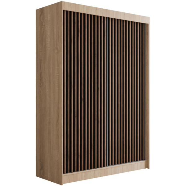 Szafa z drzwiami przesuwnymi i lamelami VILANv2 150 x 215 cm 526997