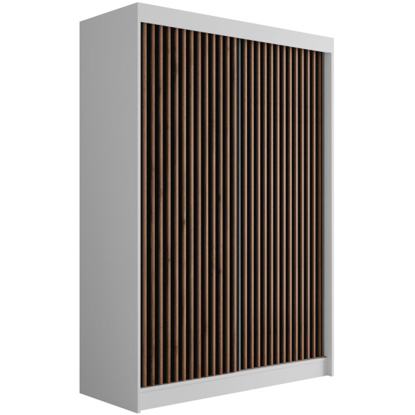 Szafa z drzwiami przesuwnymi i lamelami VILANv2 150 x 215 cm 526965