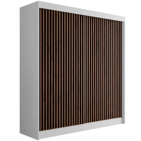Szafa z drzwiami przesuwnymi i lamelami VILANv2 200 x 215 cm 526963