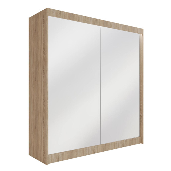 Szafa z drzwiami przesuwnymi i LED AMOHA 200 x 215 cm 140399