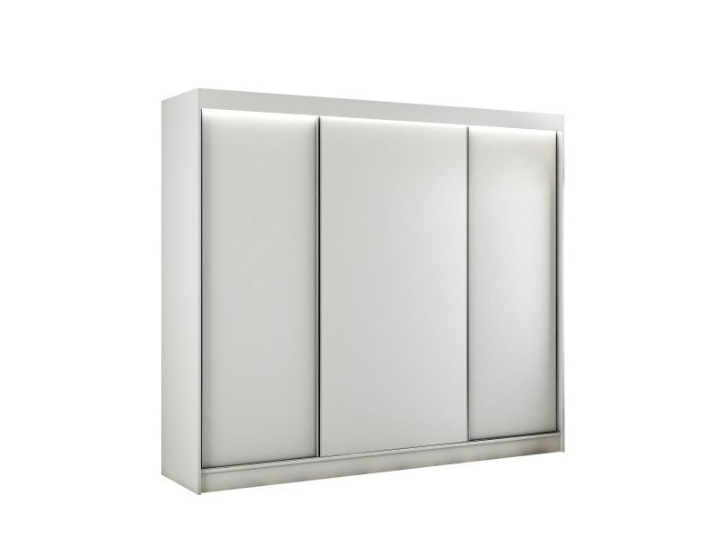 Szafa z drzwiami przesuwnymi i LED BEROG 250 x 215 cm 140744