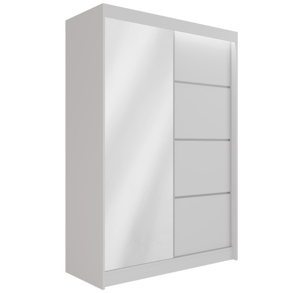 Szafa z drzwiami przesuwnymi i LED PAOKI 120 x 215 cm 140559