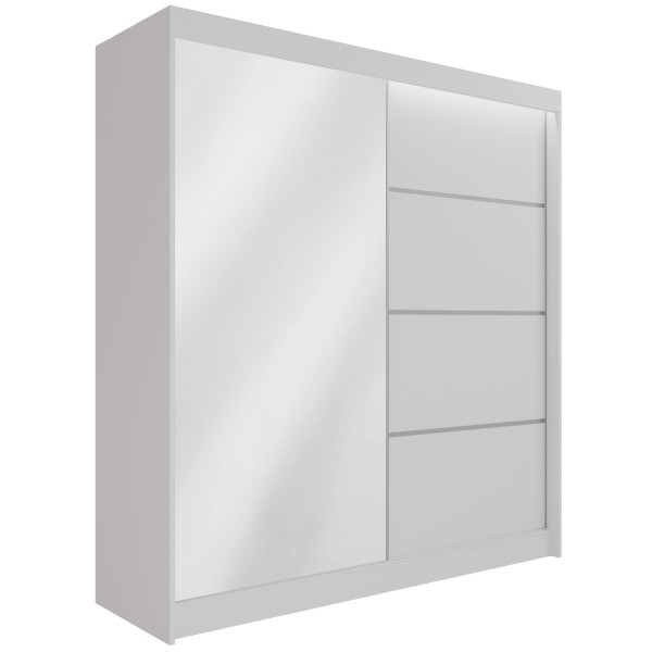 Szafa z drzwiami przesuwnymi i LED PAOKI 200 x 215 cm 140686