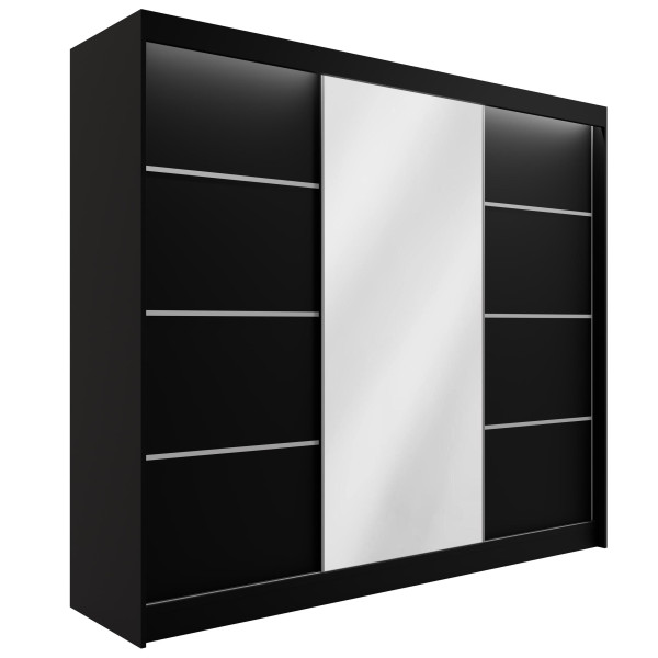 Szafa z drzwiami przesuwnymi i LED PAOKI 250 x 215 cm 140362