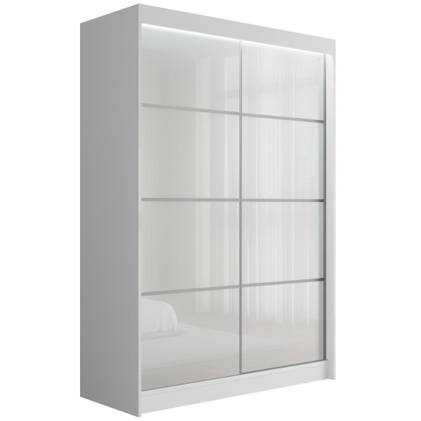 Szafa z drzwiami przesuwnymi i LED PEKA 150 x 215 cm 142632