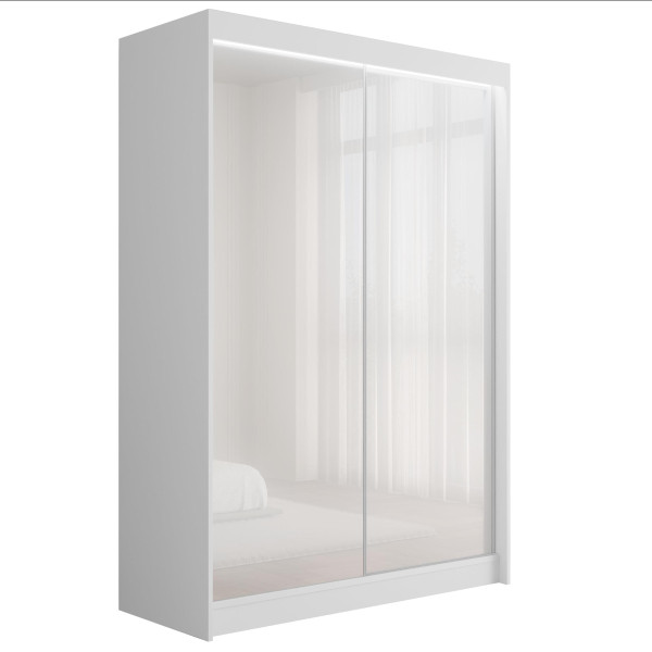 Szafa z drzwiami przesuwnymi i LED PEKA 150 x 215 cm 142668