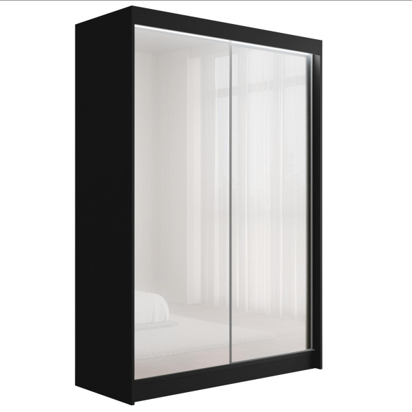 Szafa z drzwiami przesuwnymi i LED PEKA 150 x 215 cm 142697