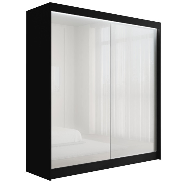Szafa z drzwiami przesuwnymi i LED PEKA 200 x 215 cm 142670