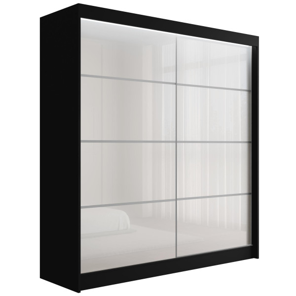 Szafa z drzwiami przesuwnymi i LED PEKA 200 x 215 cm 432473