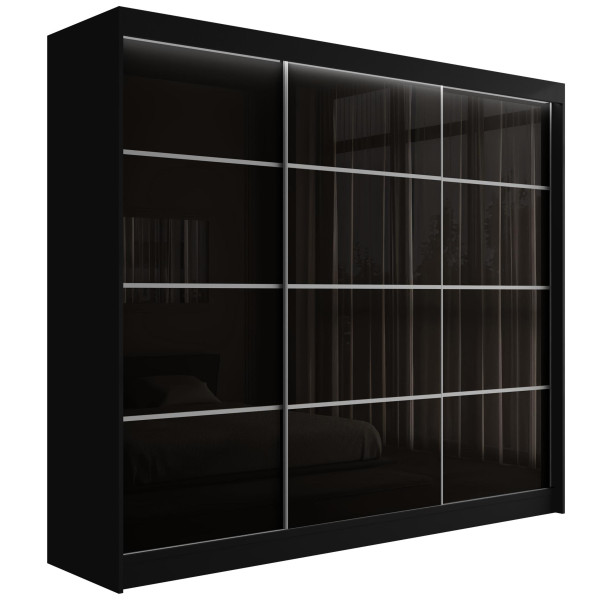 Szafa z drzwiami przesuwnymi i LED PEKA 250 x 215 cm 142704
