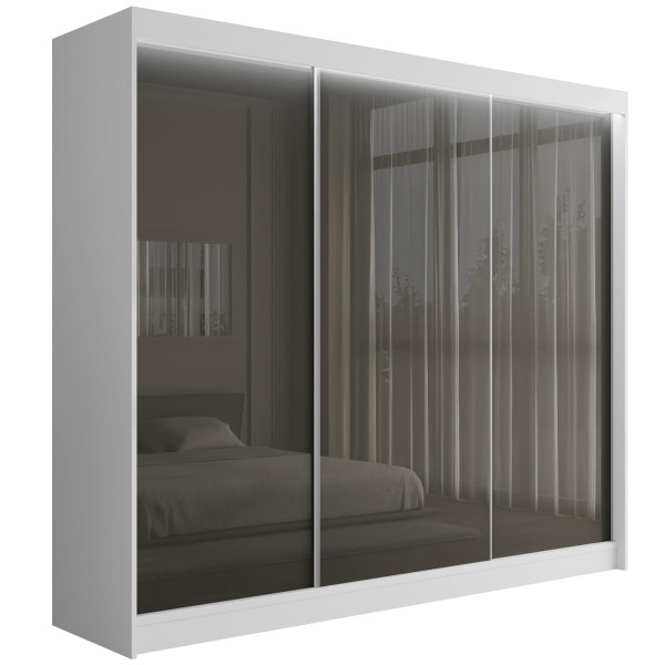 Szafa z drzwiami przesuwnymi i LED PEKA 250 x 215 cm 142570
