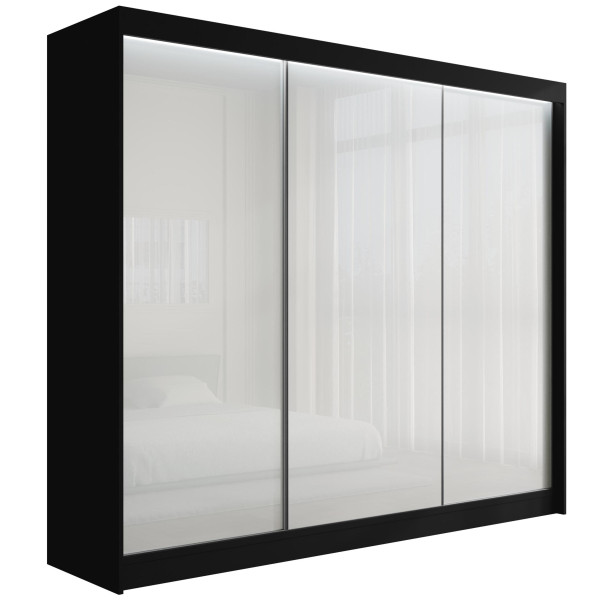 Szafa z drzwiami przesuwnymi i LED PEKA 250 x 215 cm 142669