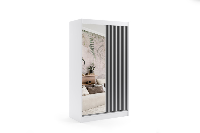 Szafa z drzwiami przesuwnymi i LED VILAN 120 x 215 cm 142114
