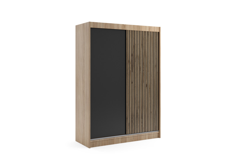 Szafa z drzwiami przesuwnymi i LED VILAN 150 x 215 cm 142191