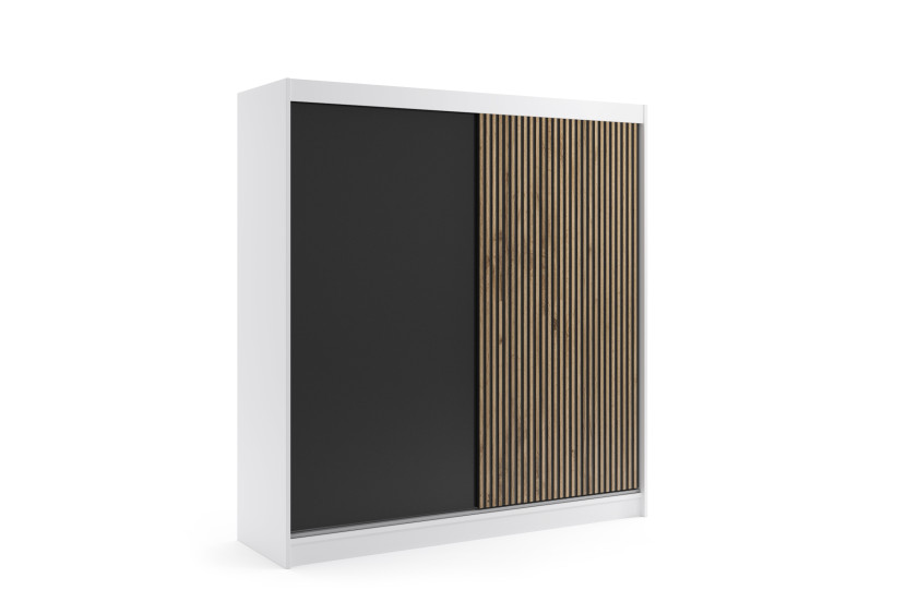 Szafa z drzwiami przesuwnymi i LED VILAN 200 x 215 cm 142320