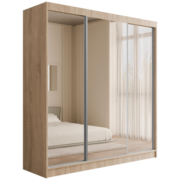 Szafa z drzwiami przesuwnymi i lustrem V2-URBANO 200 x 215 cm 487801