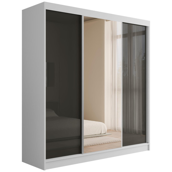 Szafa z drzwiami przesuwnymi Lacobel V2-STILO 200 x 215 cm 487800