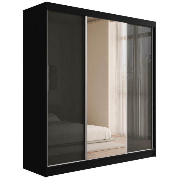 Szafa z drzwiami przesuwnymi Lacobel V2-STILO 200 x 215 cm 487803