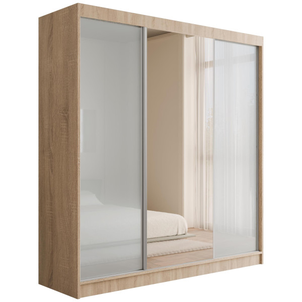 Szafa z drzwiami przesuwnymi Lacobel V2-STILO 200 x 215 cm 487804