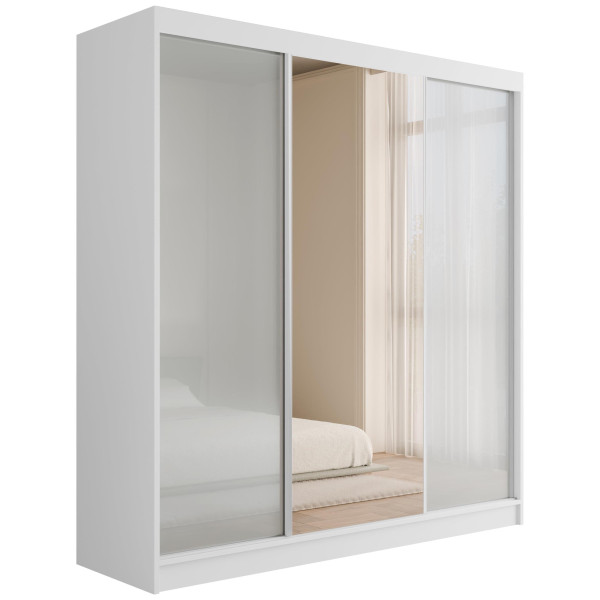 Szafa z drzwiami przesuwnymi Lacobel V2-STILO 200 x 215 cm 487810