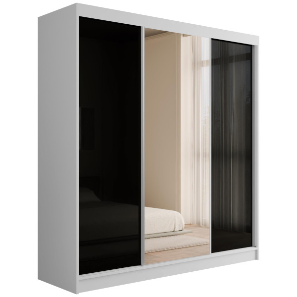 Szafa z drzwiami przesuwnymi Lacobel V2-STILO 200 x 215 cm 487829