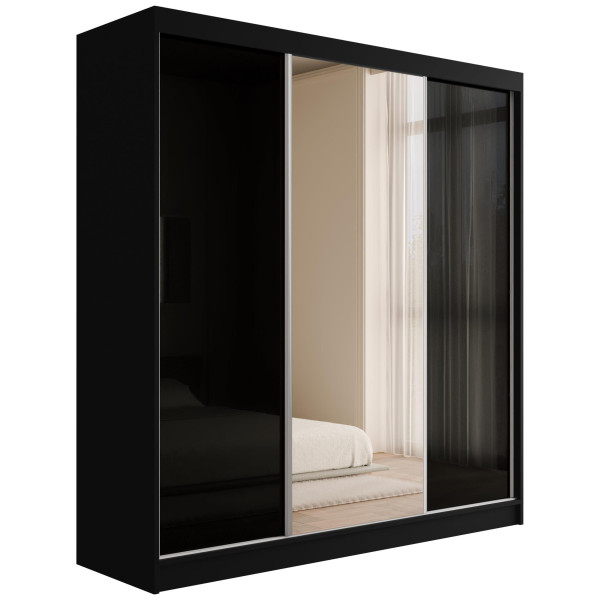 Szafa z drzwiami przesuwnymi Lacobel V2-STILO 200 x 215 cm 487798