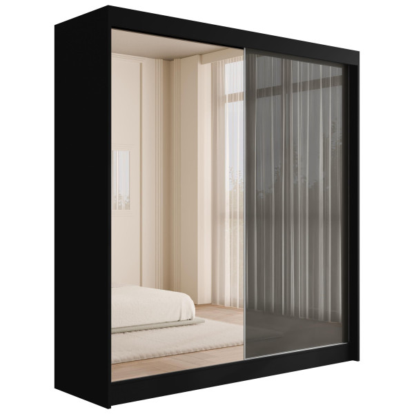 Szafa z drzwiami przesuwnymi VESLI 200 x 215 cm 142231