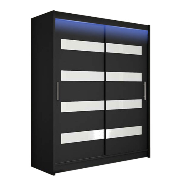 Szafa z drzwiami przesuwnymi Westa IV z oświetleniem RGB 72420
