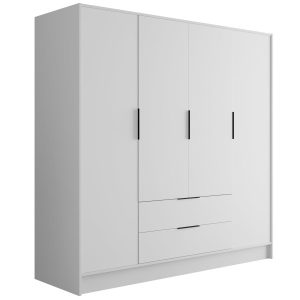 Szafa z drzwiami skrzydłowymi KOLIN 200 x 200 cm 487767 Szafa z drzwiami skrzydłowymi KOLIN 200 x 200 cm 487767